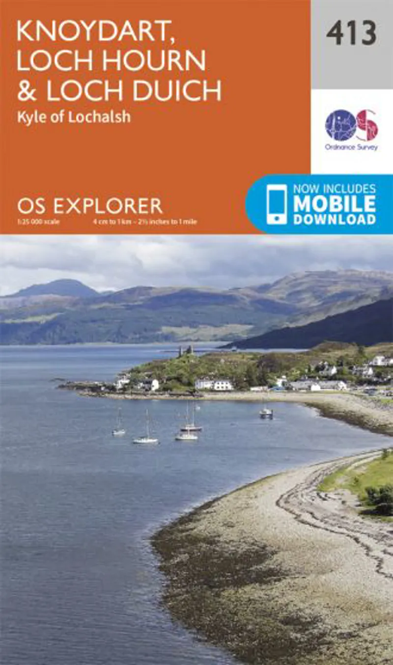OS Explorer Map 413 - Knoydart Loch Hourn and Loch Duich